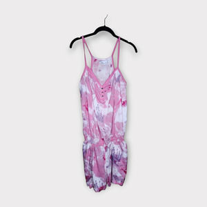 PrAna Sylvia Pink Sleeveless Romper Lightweight Airy Women's Medium